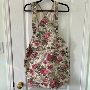 90s Vintage Floral Overalls